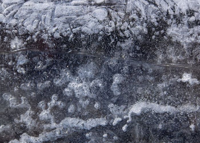 Abstract ice and frost patterns representing harmony