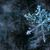 Blue ice crystal icon